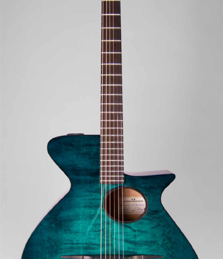 Ob spacig-türkise Gitane Nouveaux … | © Pagelli Gitarrenbau