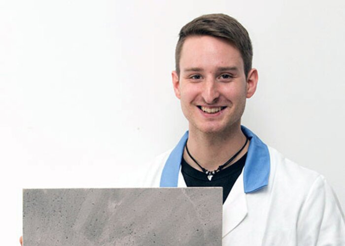 Tohle je výsledek po použití dvou rozličných barevných odstínů Betoneffekt-u