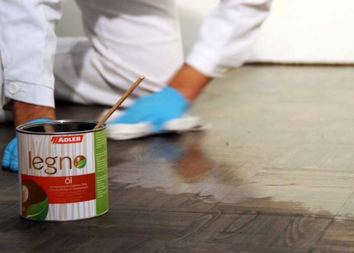 Krok 4 – nanést olej Legno