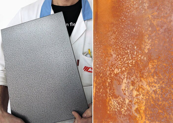 Hartes Eisen und roher Rost