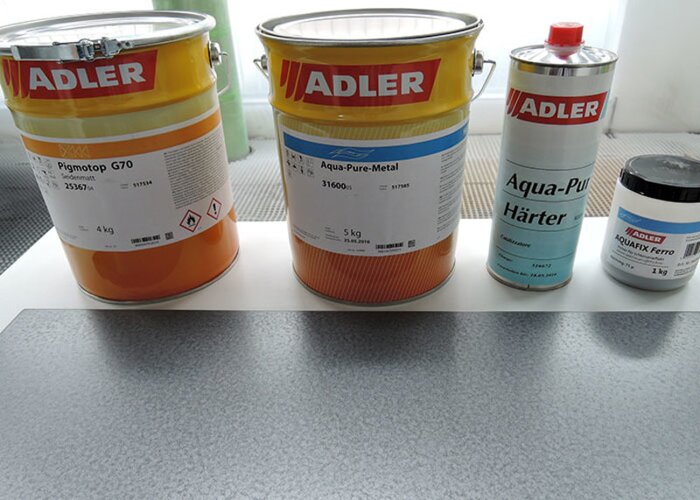 Die verwendeten Produkte