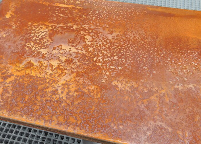 Schritt 4 - der Rost kommt über Nacht