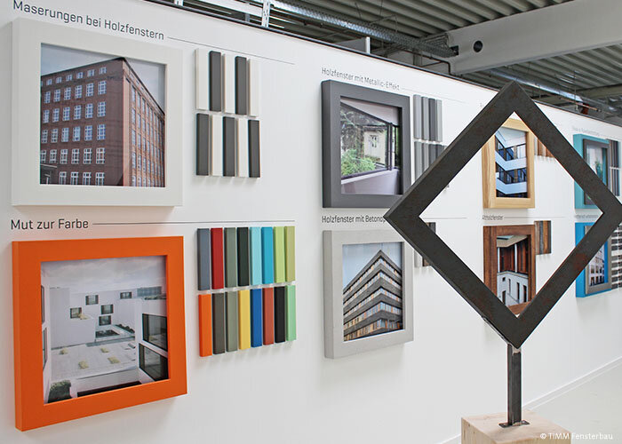 "Svět barev" v showroomu Timm Fensterbau. Foto: Timm Fensterbau